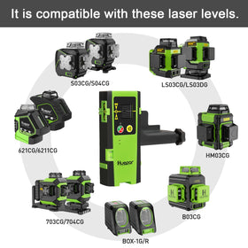 Huepar LR-6RG sound and LED signals assist locating the beam in bright light