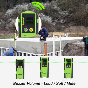 Huepar LR-6RG audible beep indicator signals targeted laser plane