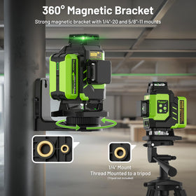 Huepar LS04CG IP54 rugged design protects against dust and moisture