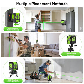 Huepar one-switch instant alignment speeds up DIY setups.