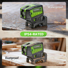 Huepar PL500G AA batteries included for cordless use