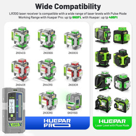 Huepar Pro LR300 audible alerts help locate the beam.