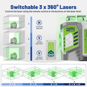 Remote control enables operation from a distance up to 32 feet