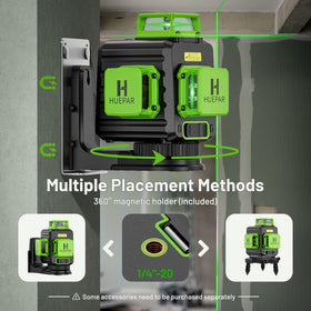 Huepar protective rubber housing cushions the tool during work