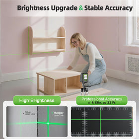 Huepar pulse mode extends outdoor range with receivers.