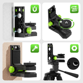 PV12 bottom mounts provide 1/4-inch-20 and 5/8-inch-11 compatibility.