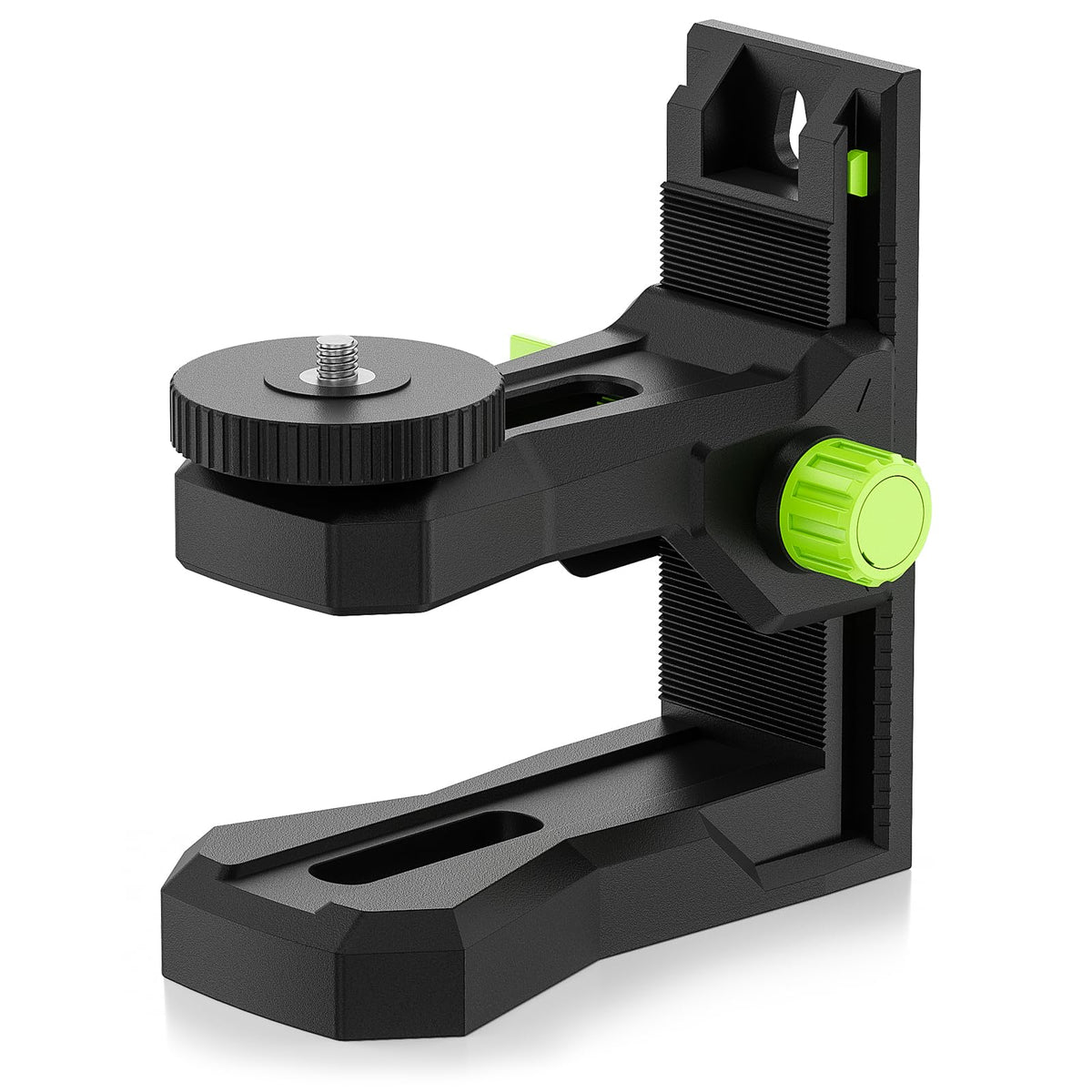 Huepar PV12 L-shaped magnetic bracket for quick laser level mounting.