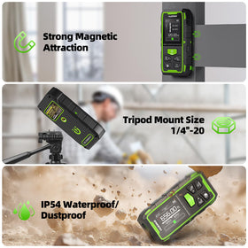 Huepar rechargeable battery charges quickly for longer work sessions.