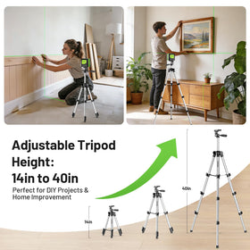 Huepar self-leveling mode with pendulum for quick, accurate alignment.