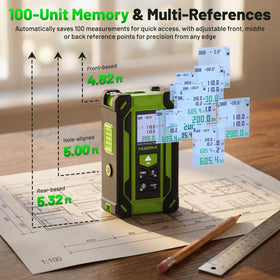 Huepar TLM60 rechargeable battery supports long work sessions.