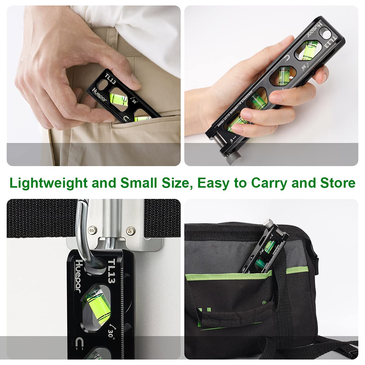 Huepar TL13 compact 6.2-inch size fits tight spaces