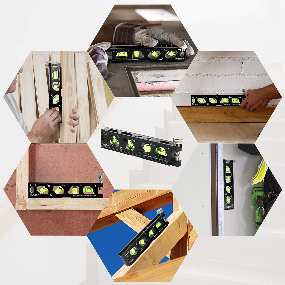 Huepar TL13 ideal for hanging pictures and aligning shelves