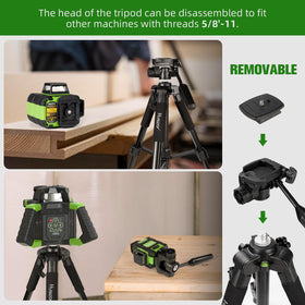 Huepar rechargeable battery with USB-C charging for long job endurance