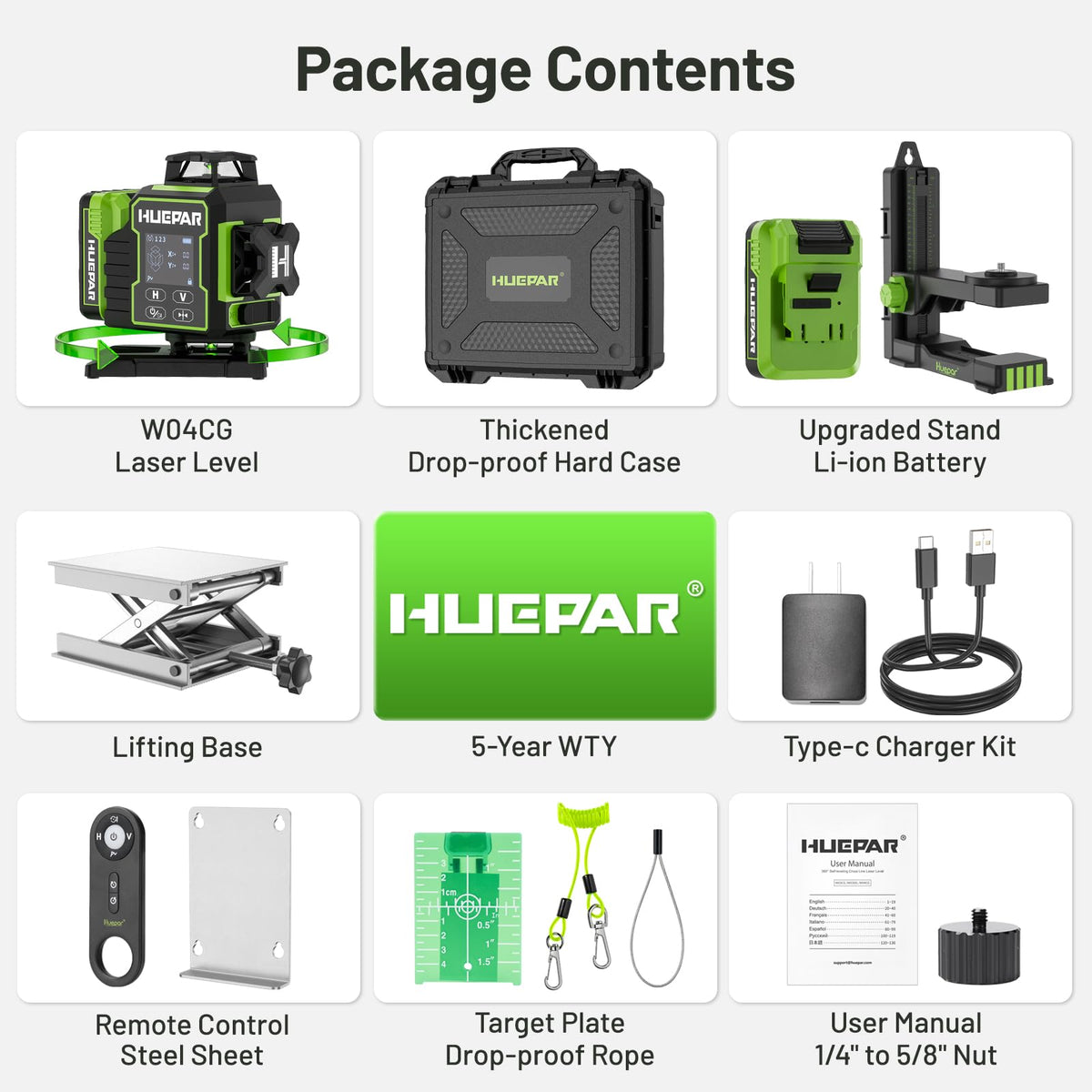 Huepar W04CG pulse mode extends outdoor range with a receiver