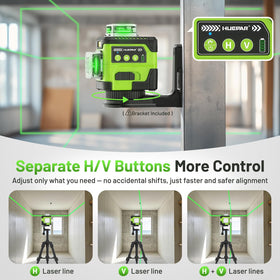 Huepar Y03CG outdoor visibility with Pulse Mode extends range for outdoor use