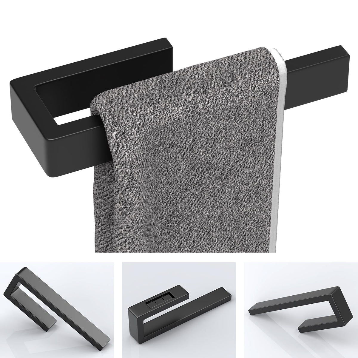 HUFEEOH unique U-shaped rack makes towel hanging quick and easy