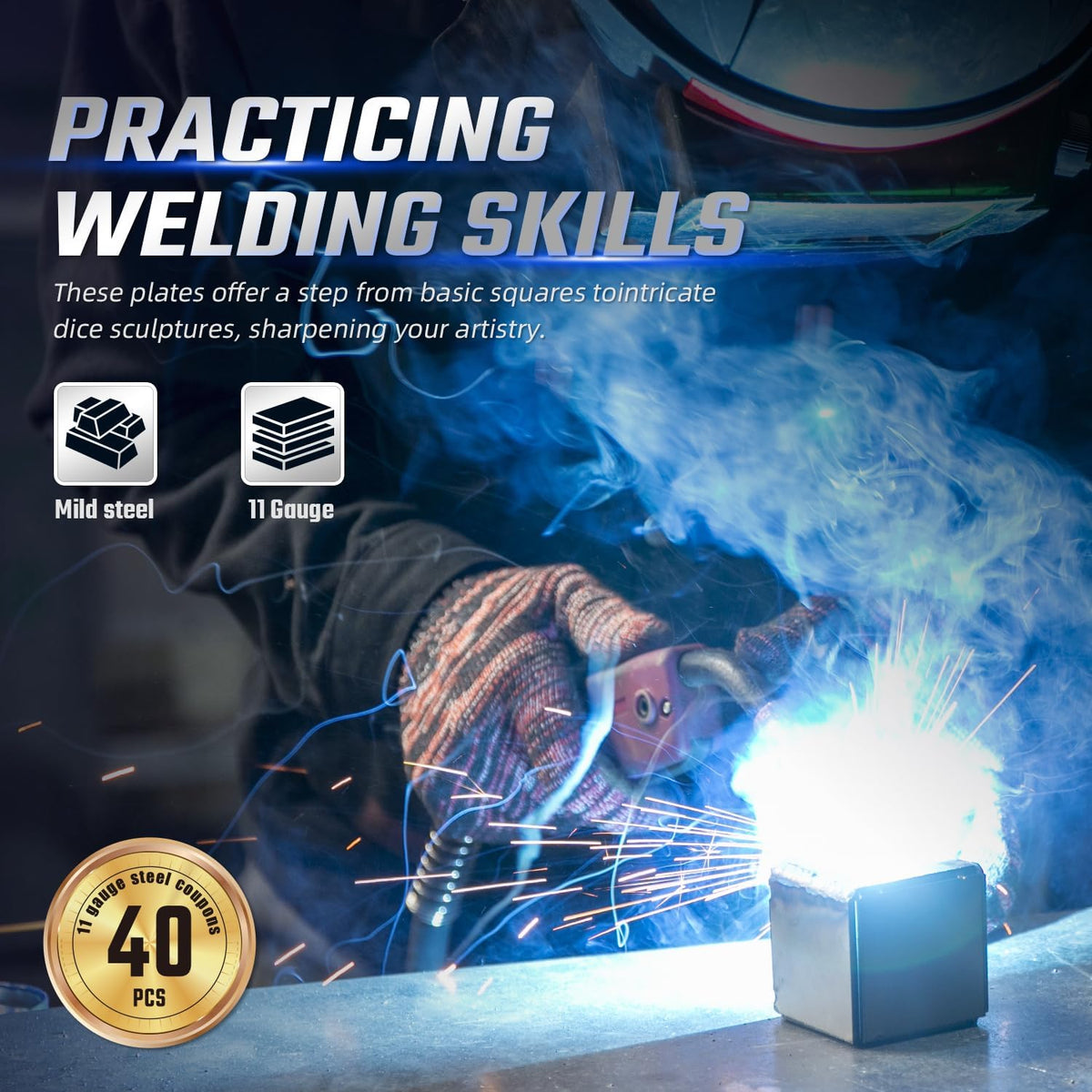 Hugbow 11-gauge mild steel plates show durable, clean edges