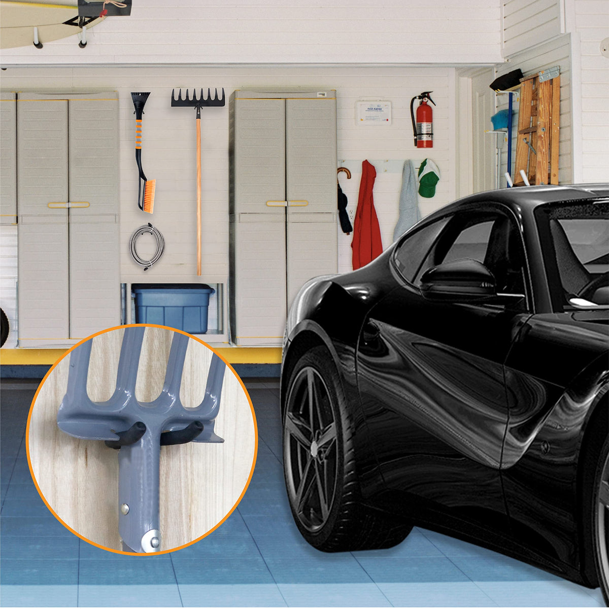 HUHOLE heavy-duty steel hooks maximize storage in kitchens, offices, and laundry rooms.