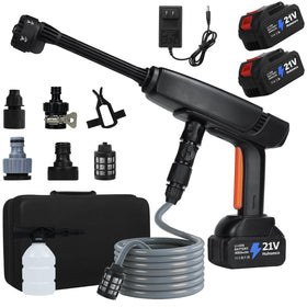 Huhomco battery-powered pressure washer cordless design for versatile outdoor cleaning on cars