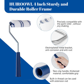 HUIROOWL easy clean roller ready for reuse after painting