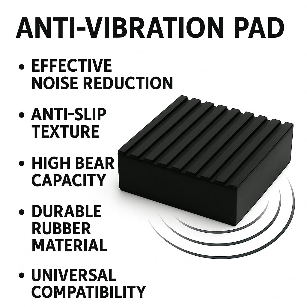 Huivlei diamond-textured pad surface increases grip and prevents sliding during cycles.