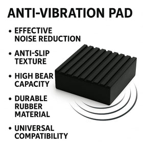 Huivlei diamond-textured pad surface increases grip and prevents sliding during cycles.
