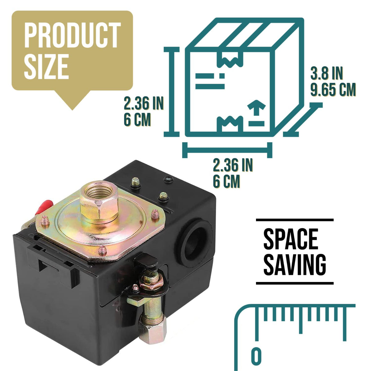 Huivlei pressure switch with unloader valve enables easier startups and less strain.