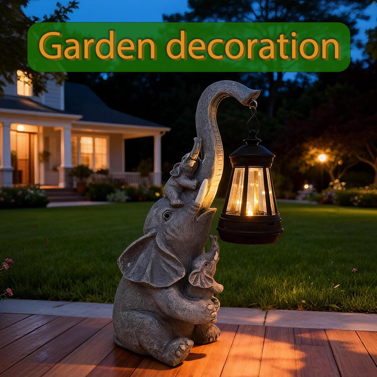 Hulonrua weatherproof garden light powered by sun, no wiring needed