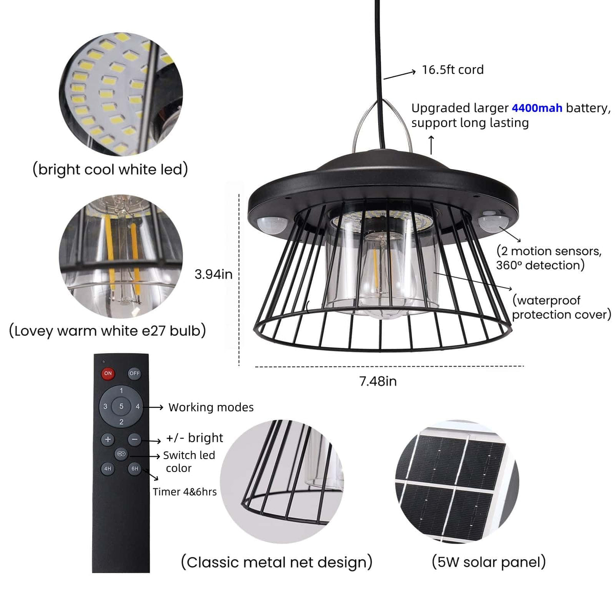 Remote control operation for HULPPRE solar light