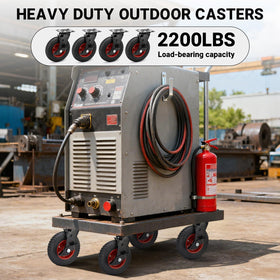 Humagineer 8in outdoor caster wheel plate-mount design enables secure attachment