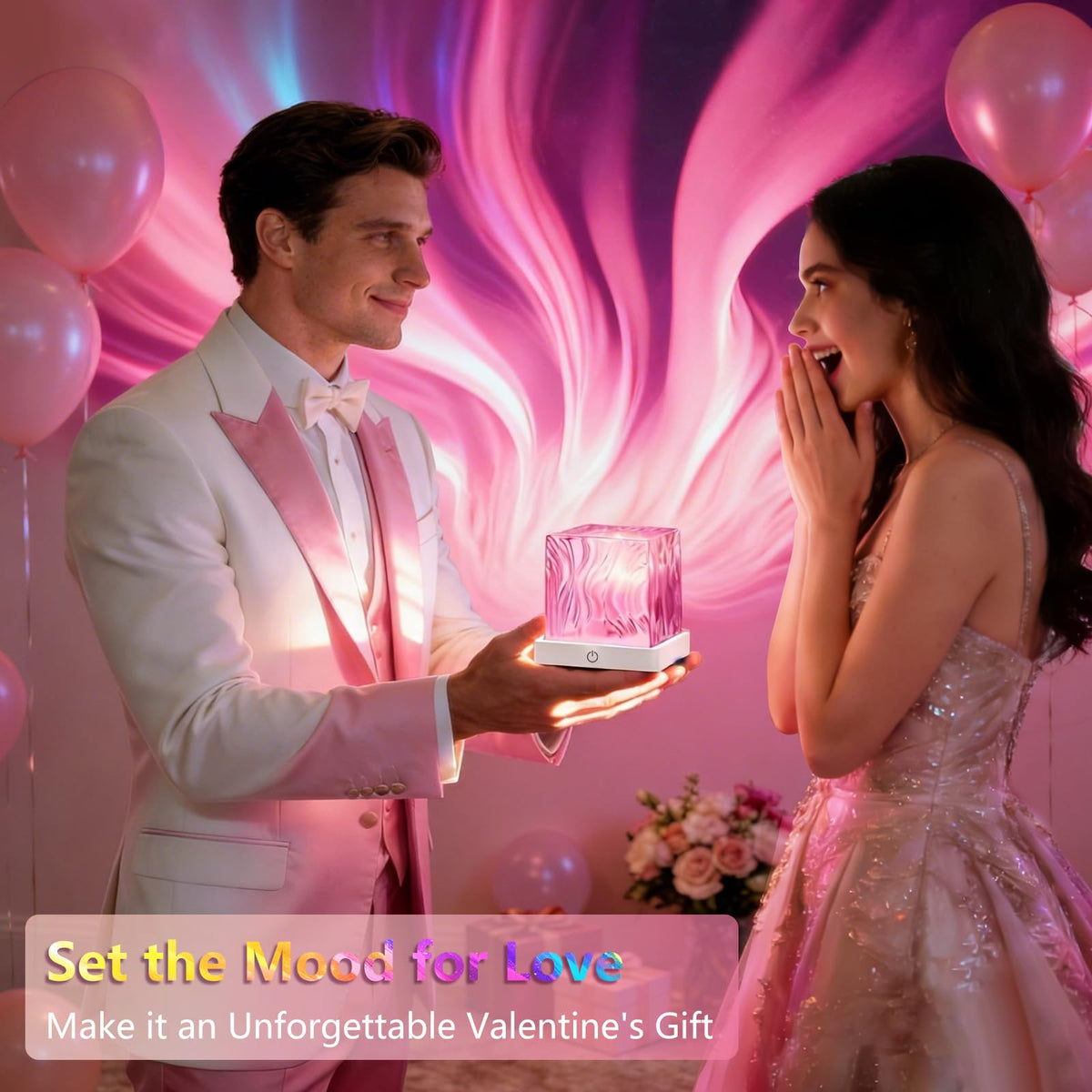Humiieye room decor night light creates gentle ambient glow.