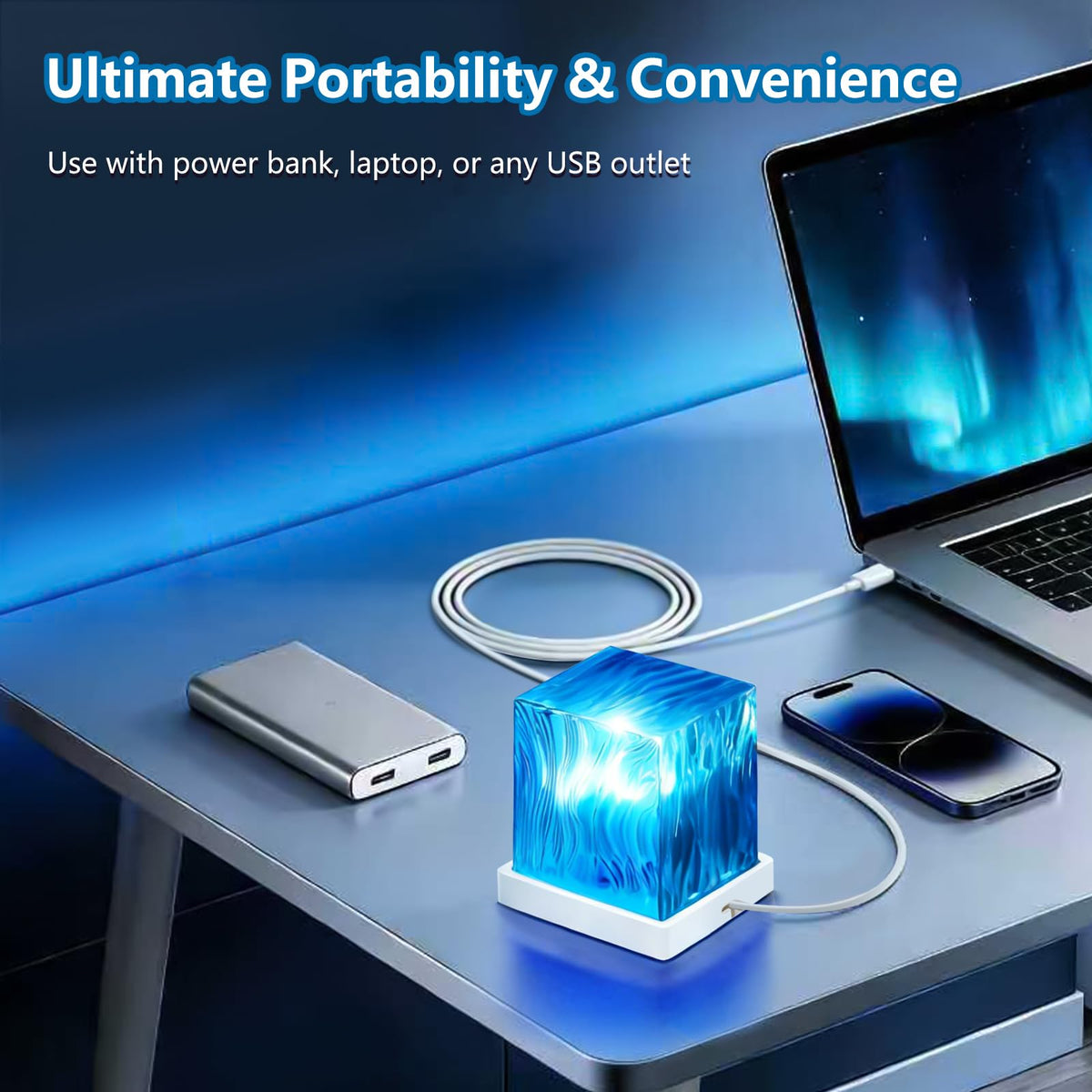 HUMIIEYE USB-powered night light works with laptops and power banks