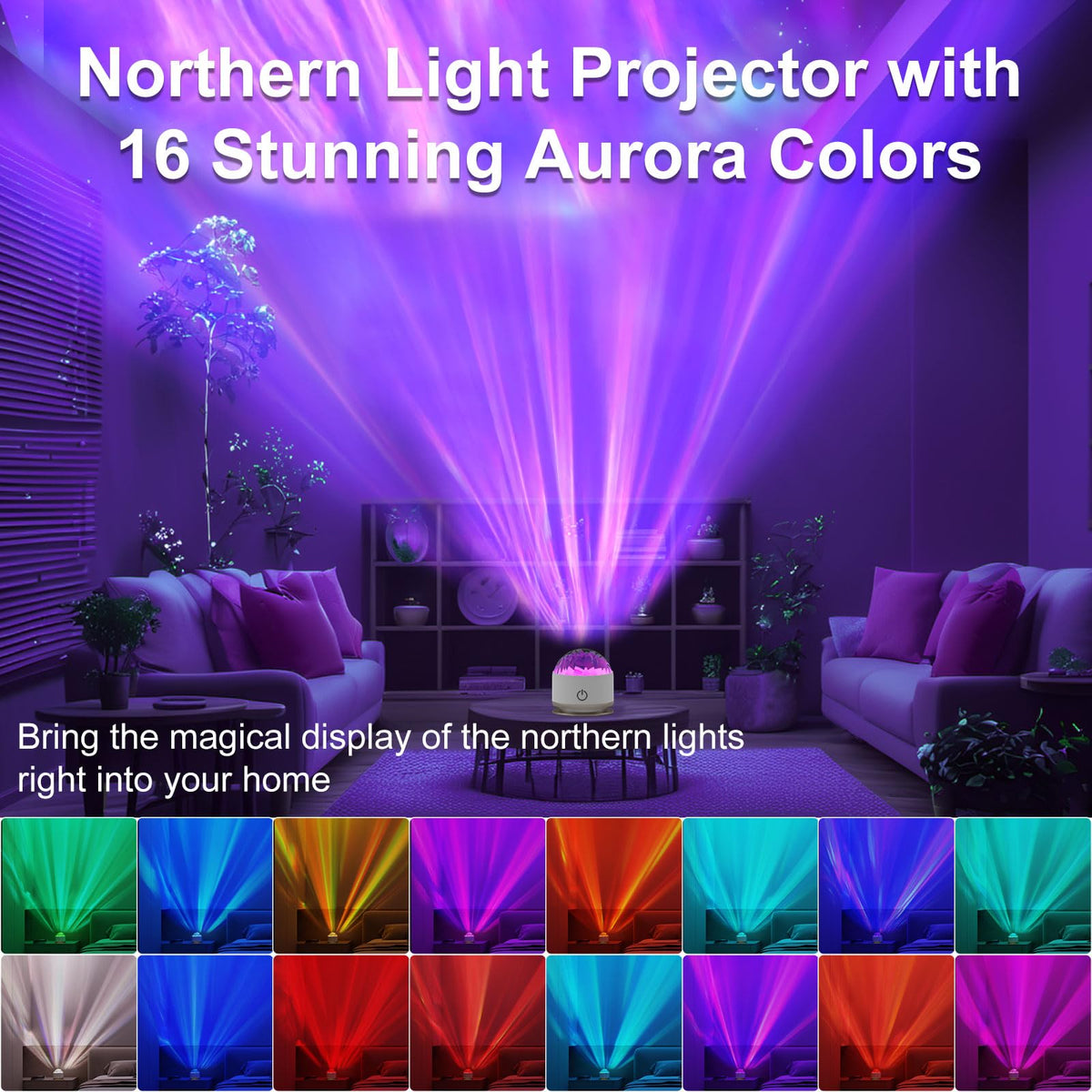 Humiiyeye projector with remote control for easy color and brightness selection