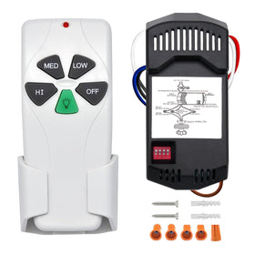 Humpptom 53T remote front view demonstrates universal ceiling fan control.