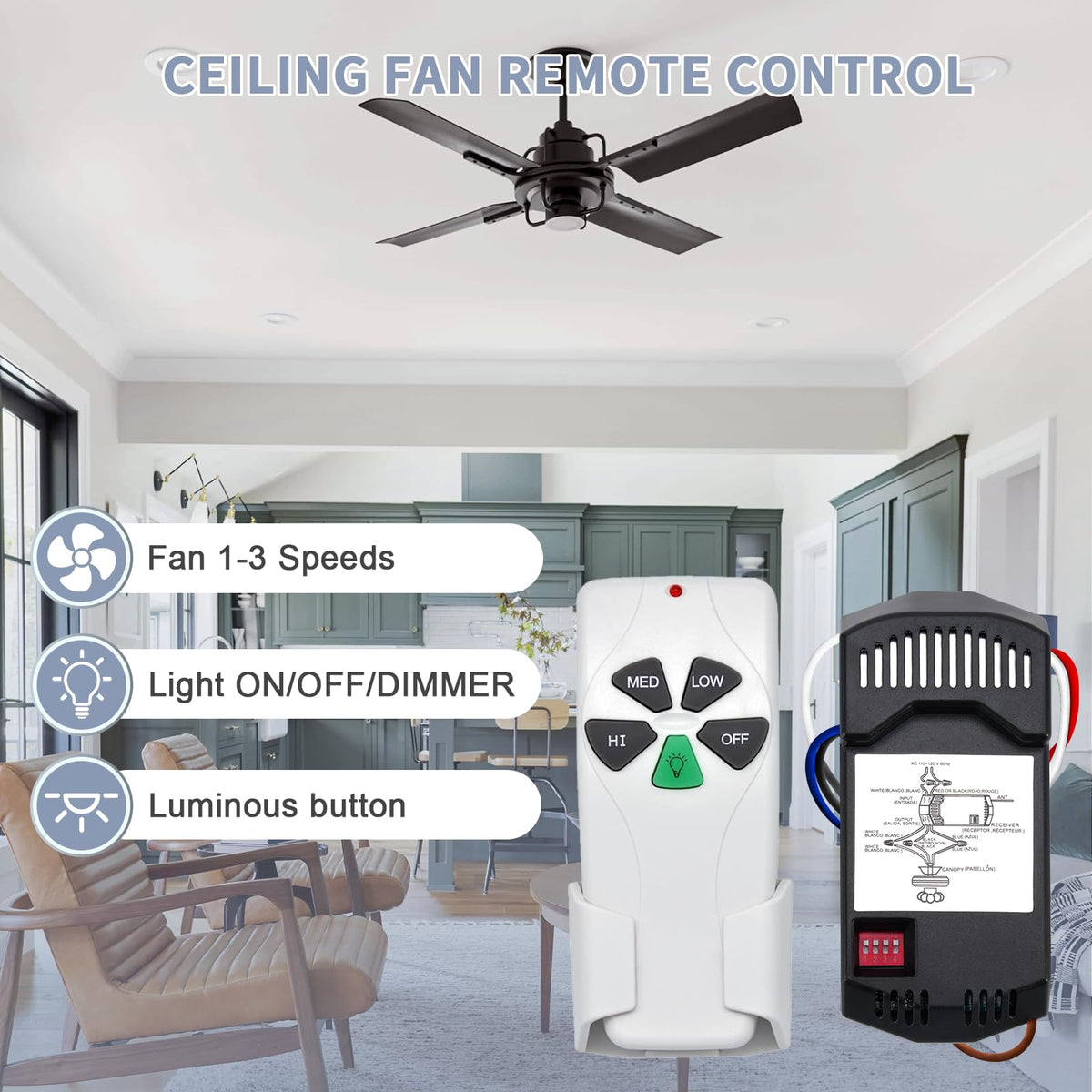 Humpptom 53T remote-receiver in canopy demonstrates easy pairing.