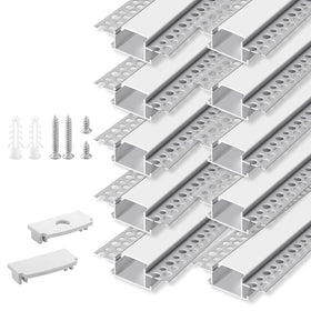 Hunhun 10-pack LED channel cover for recessed lighting in any room.
