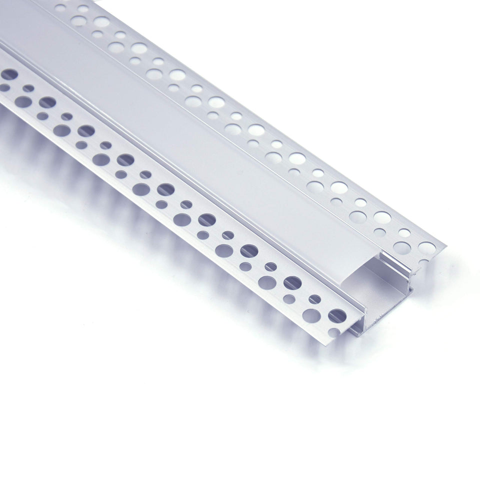 Hunhun 5-pack plaster-in LED channel, 6.6ft length for seamless indoor lighting.