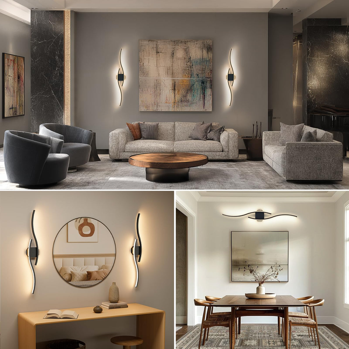 Hunhun easy-install no-wiring wall light for quick setup.