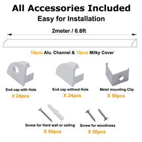 HunHun end caps pack provides clean finishes for LED channels.