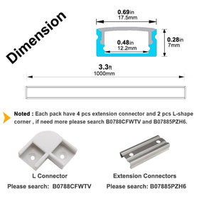 Hunhun extension connector and L-shape corner enable seamless multi-section layouts