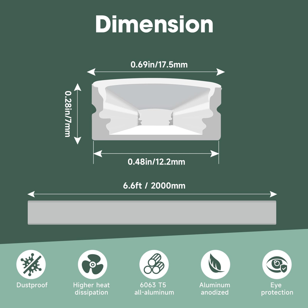 Hunhun L-shaped corners help precise channel mounting.
