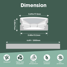 Hunhun L-shaped corners help precise channel mounting.