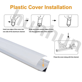 HunHun mounting clip secures channels to walls or cabinets