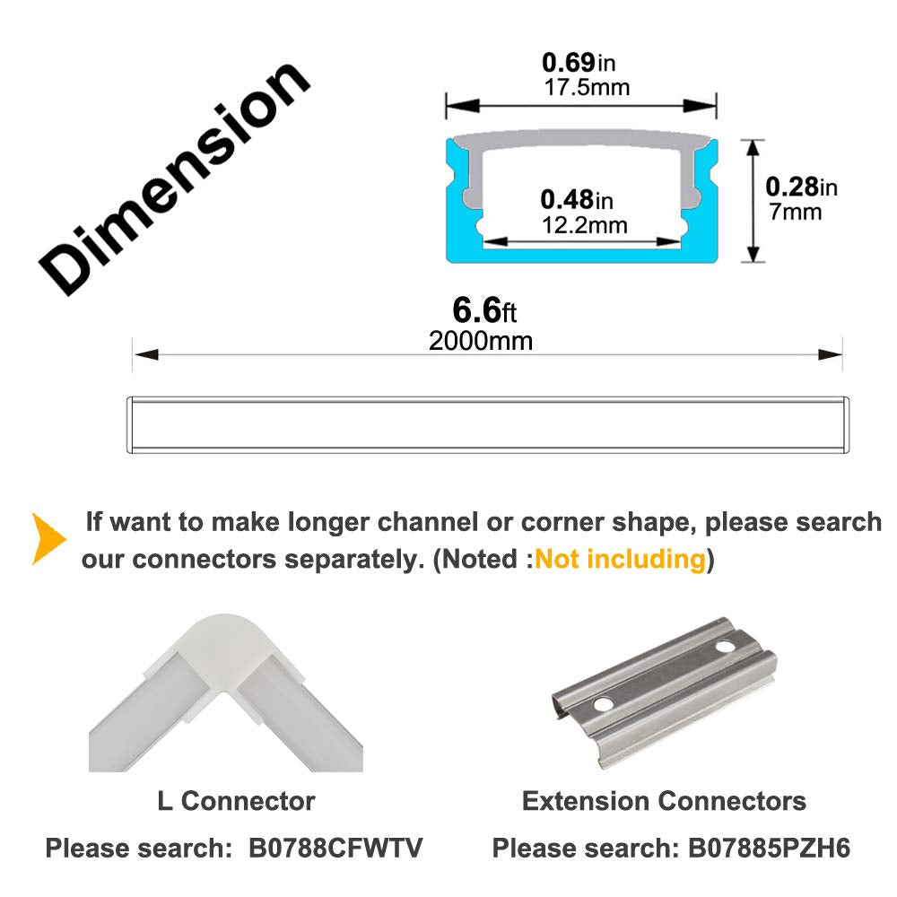 Hunhun under-cabinet kitchen lighting setup using the channel system.