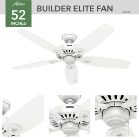 Reverse rotation feature helps regulate seasonal airflow in homes.