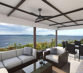 Hunter Cassius creates comfortable airflow in patios, bedrooms, or living areas.
