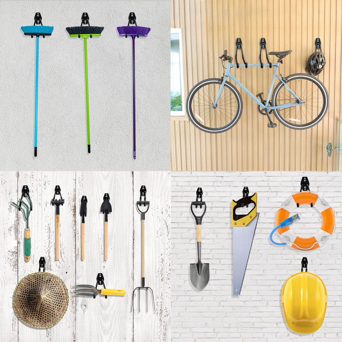 HUPBIPY easy-install screws and plugs fit multiple wall types.
