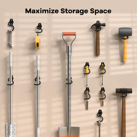HUPBIPY Easy-installation hook set includes screws for multiple wall types