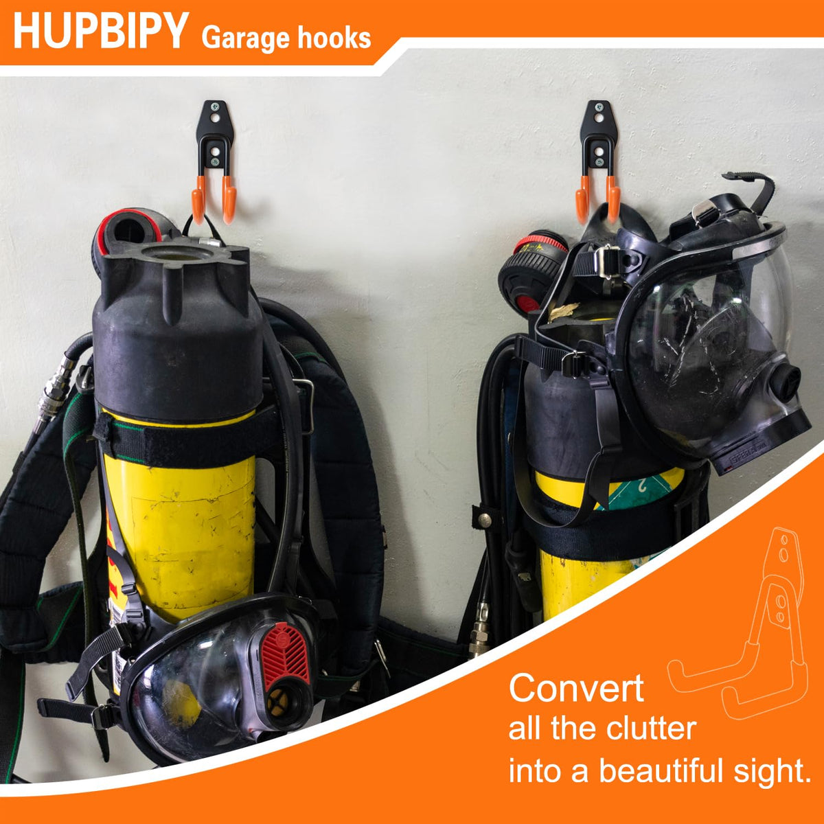 HUPBIPY included screws and wall plugs simplify quick, secure installation.