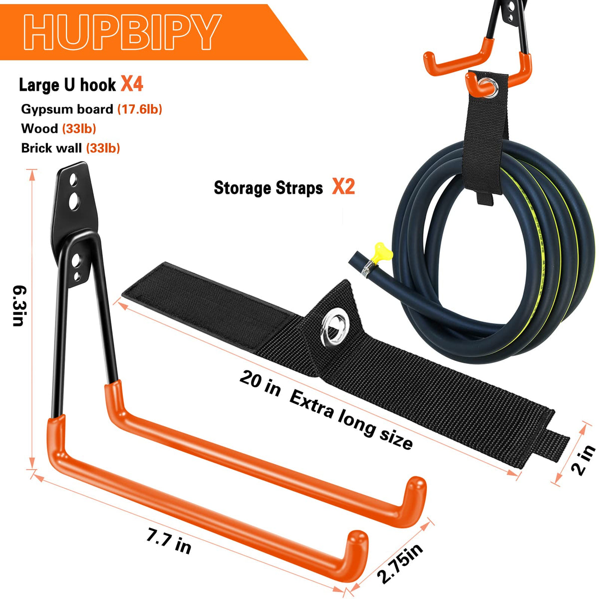 HUPBIPY extension cord holder duo keeps cords neatly stored and off the floor.